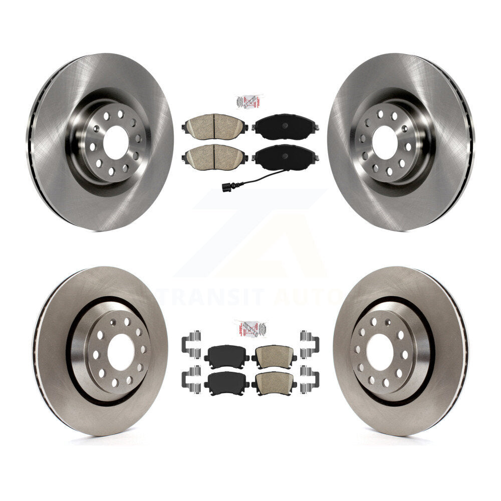 Front Rear Ceramic Pads And Disc Brake Rotors Kit For 2012 Volkswagen CC 3.6L K8A-106242