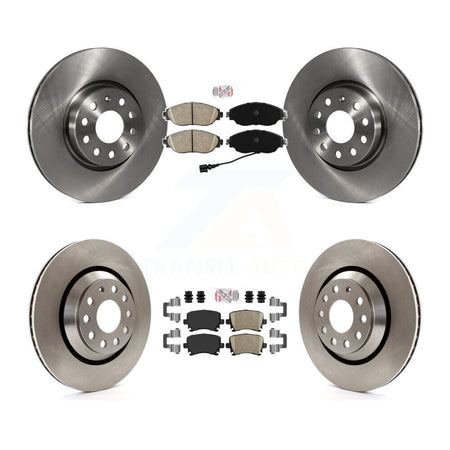 Front Rear Ceramic Pads And Disc Brake Rotors Kit For 2012 Volkswagen CC 3.6L K8A-106243