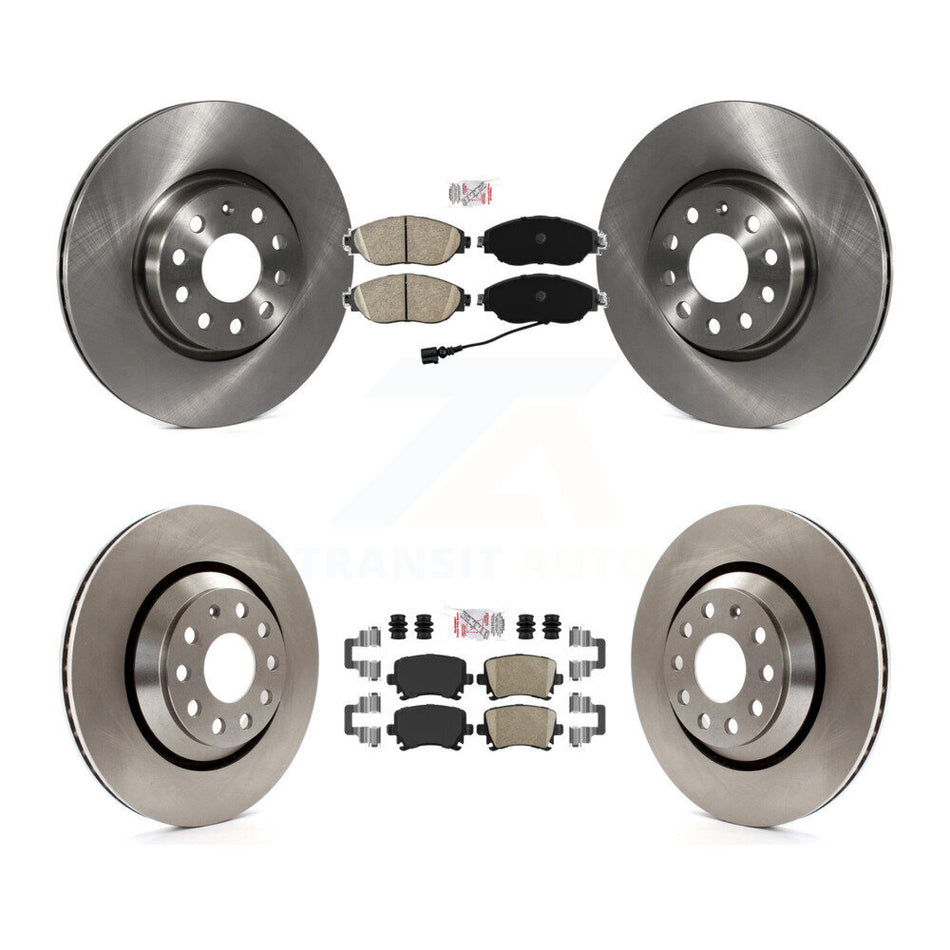 Front Rear Ceramic Pads And Disc Brake Rotors Kit For 2012 Volkswagen CC 3.6L K8A-106243