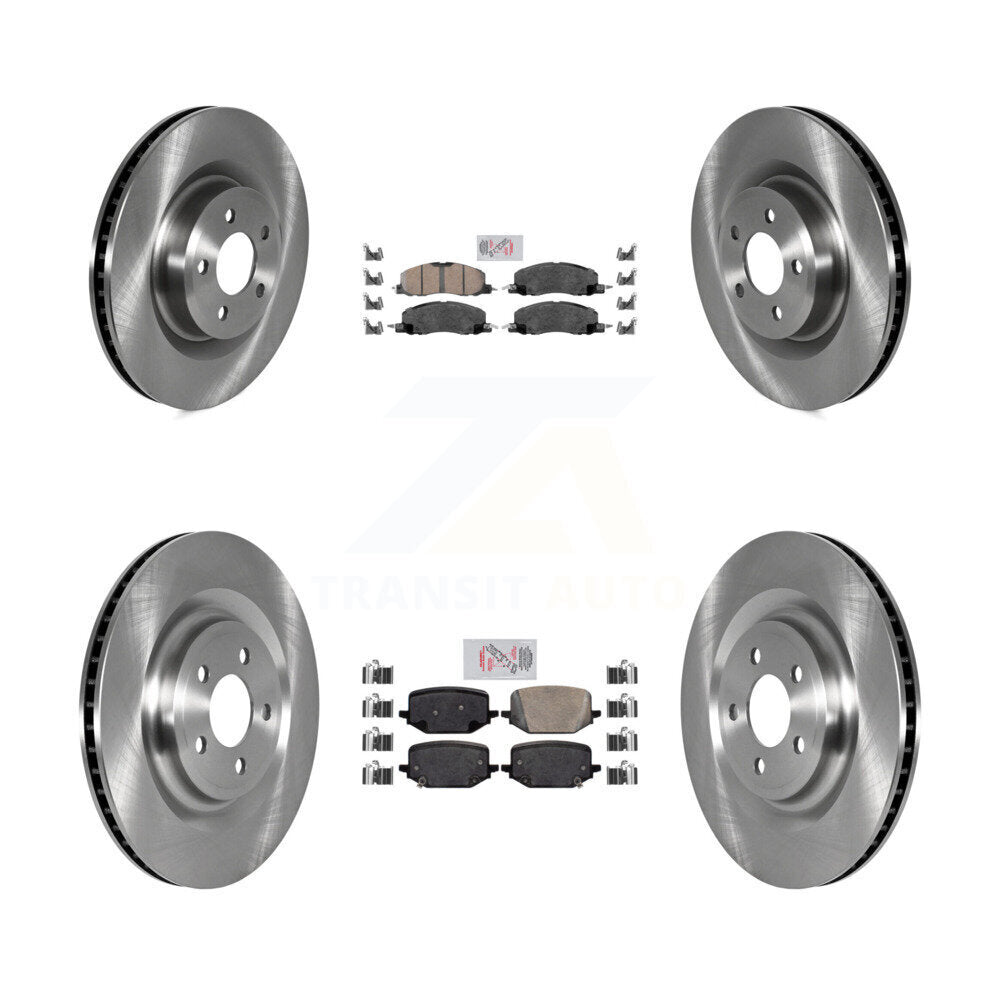 Front Rear Ceramic Pads And Disc Brake Rotors Kit For Lincoln Aviator K8A-106249