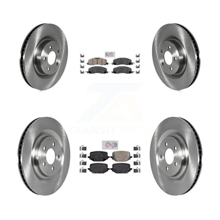 Front Rear Ceramic Pads And Disc Brake Rotors Kit For Lincoln Aviator K8A-106249