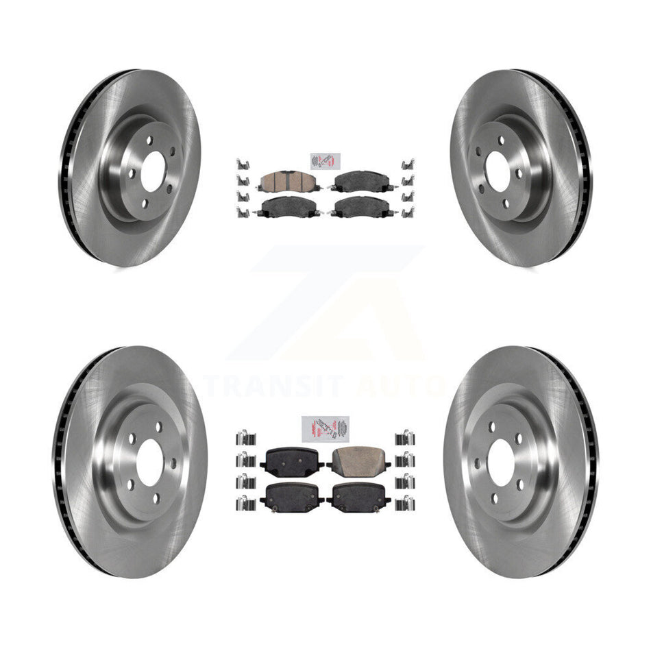 Front Rear Ceramic Pads And Disc Brake Rotors Kit For Lincoln Aviator K8A-106249