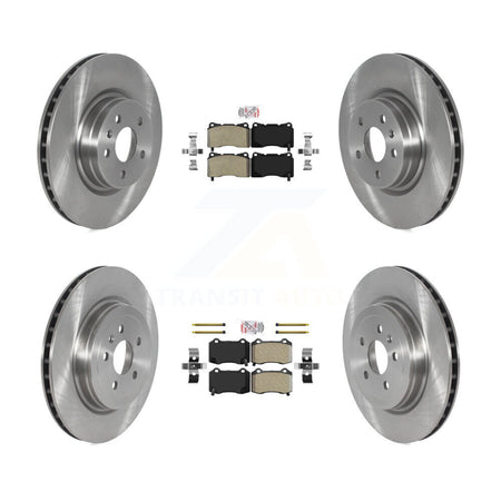 Front Rear Semi-Metallic Pad Brake Rotor Kit For 2017-2019 Tesla X S With Brembo Calipers K8A-106251