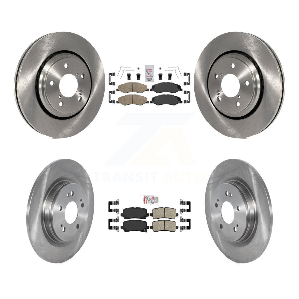 Front Rear Ceramic Pads And Disc Brake Rotors Kit For 2021-2023 Honda Odyssey K8A-106256