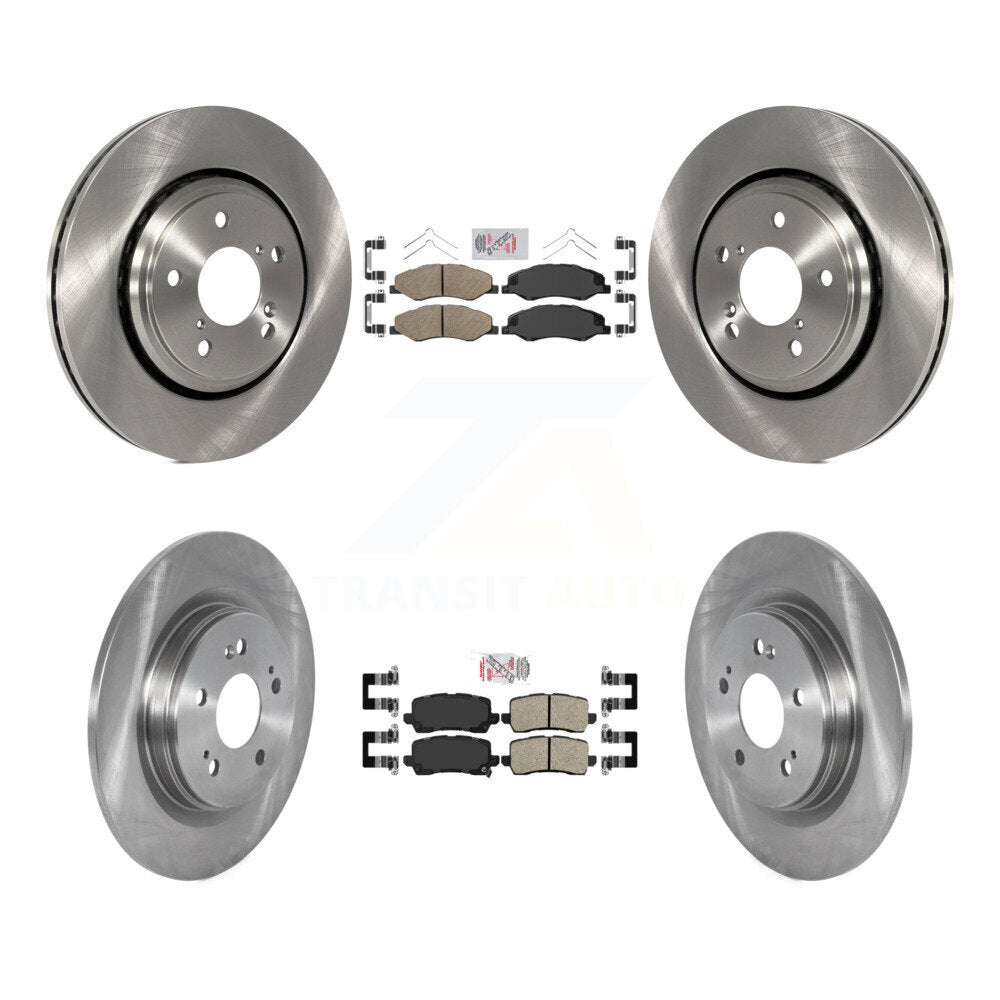 Front Rear Ceramic Pads And Disc Brake Rotors Kit For 2021-2023 Honda Odyssey K8A-106258
