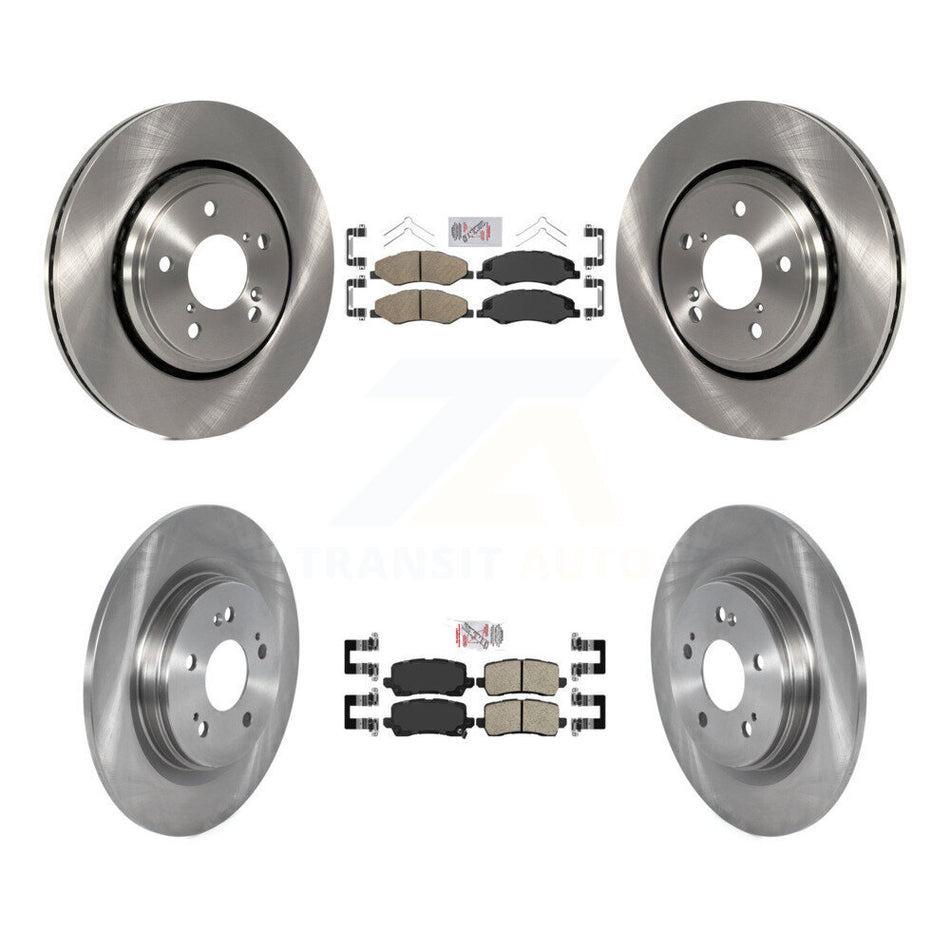 Front Rear Ceramic Pads And Disc Brake Rotors Kit For 2021-2023 Honda Odyssey K8A-106258