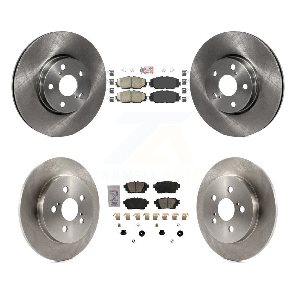 Front Rear Ceramic Pad Brake Rotors Kit For 19 Toyota Corolla With Electric Parking K8A-106262