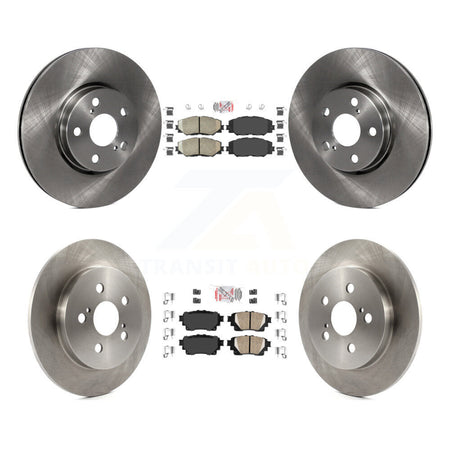 Front Rear Ceramic Pad Brake Rotors Kit For 19 Toyota Corolla With Electric Parking K8A-106263