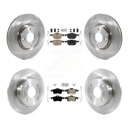 Front Ceramic Rear Semi-Metallic Pad Disc Brake Rotor Kit For 2018-2021 Ford EcoSport FWD K8A-106268