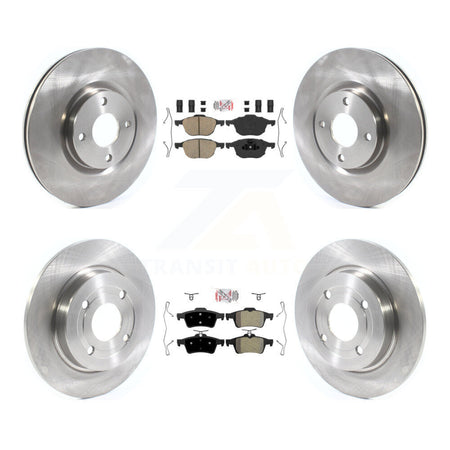 Front Ceramic Rear Semi-Metallic Pad Disc Brake Rotor Kit For 2018-2022 Ford EcoSport AWD K8A-106269
