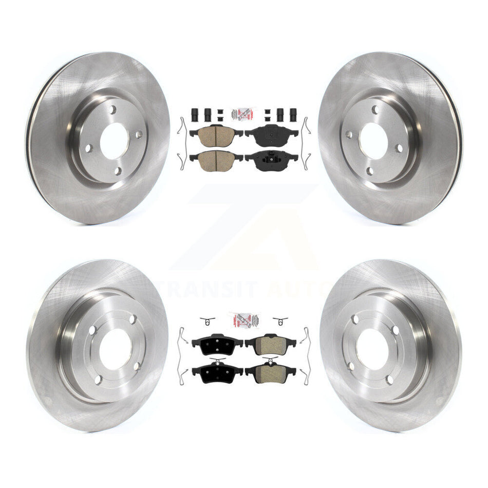 Front Ceramic Rear Semi-Metallic Pad Disc Brake Rotor Kit For 2018-2022 Ford EcoSport AWD K8A-106269