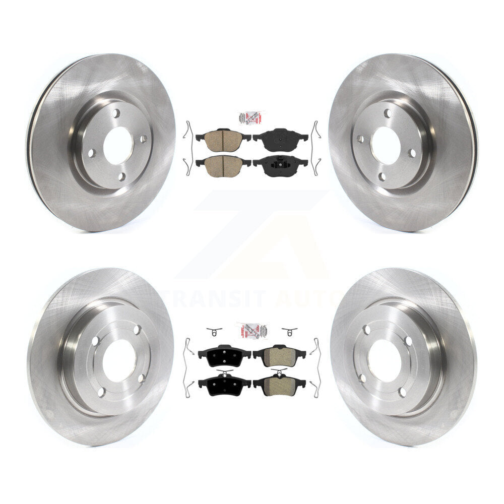 Front Ceramic Rear Semi-Metallic Pad Disc Brake Rotor Kit For 2018-2022 Ford EcoSport AWD K8A-106271