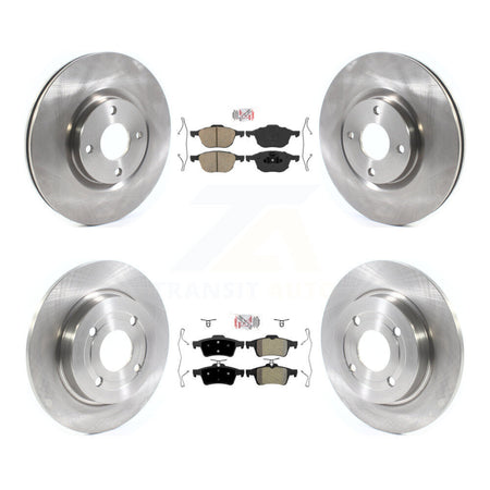Front Ceramic Rear Semi-Metallic Pad Disc Brake Rotor Kit For 2018-2022 Ford EcoSport AWD K8A-106271