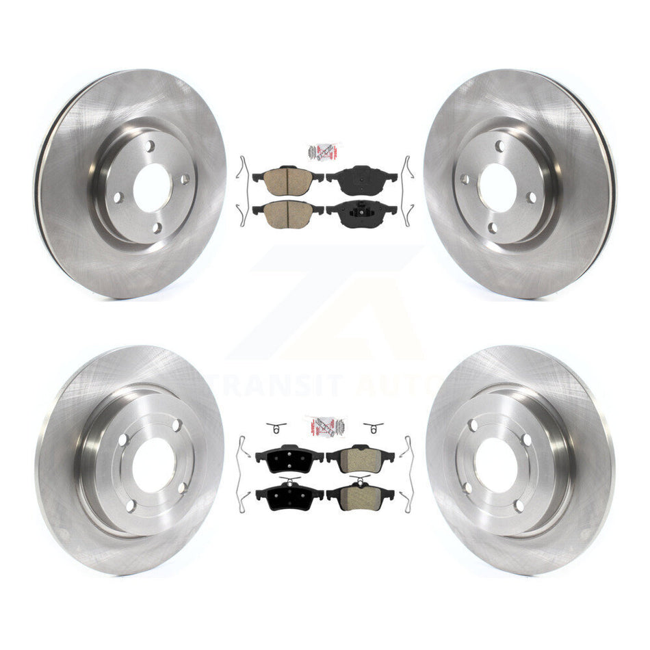 Front Ceramic Rear Semi-Metallic Pad Disc Brake Rotor Kit For 2018-2022 Ford EcoSport AWD K8A-106271