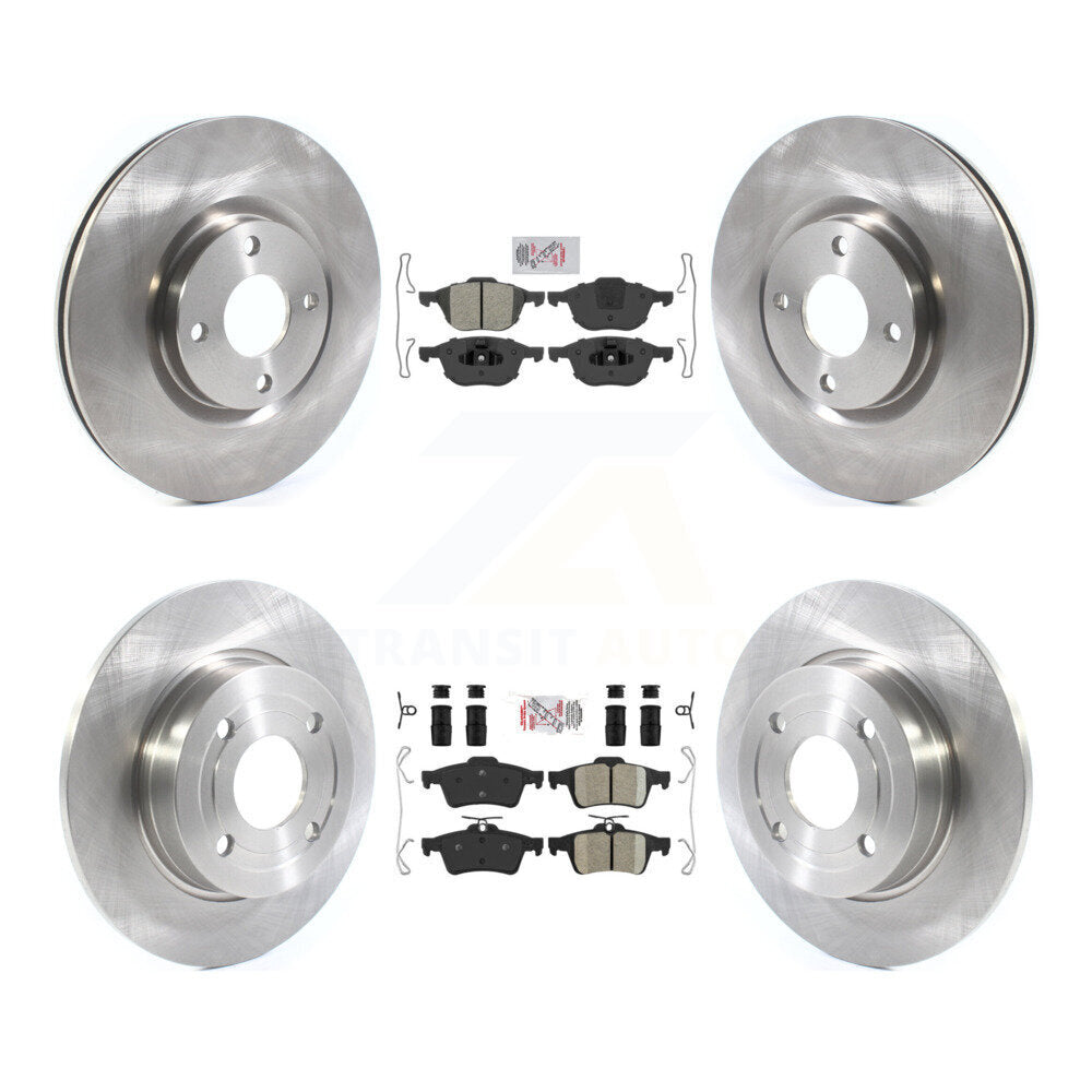 Front Semi-Metallic Rear Ceramic Pad Disc Brake Rotor Kit For 2018-2021 Ford EcoSport FWD K8A-106272