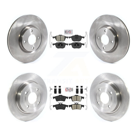 Front Semi-Metallic Rear Ceramic Pad Disc Brake Rotor Kit For 2018-2022 Ford EcoSport AWD K8A-106275