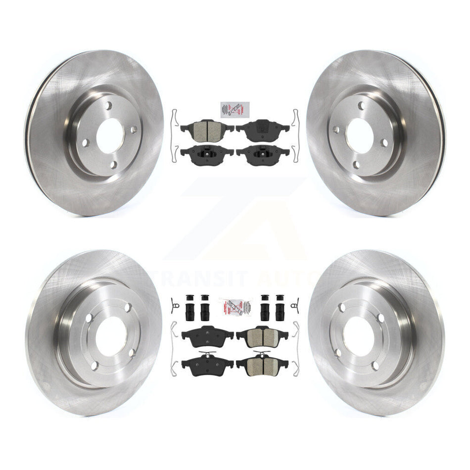 Front Semi-Metallic Rear Ceramic Pad Disc Brake Rotor Kit For 2018-2022 Ford EcoSport AWD K8A-106275