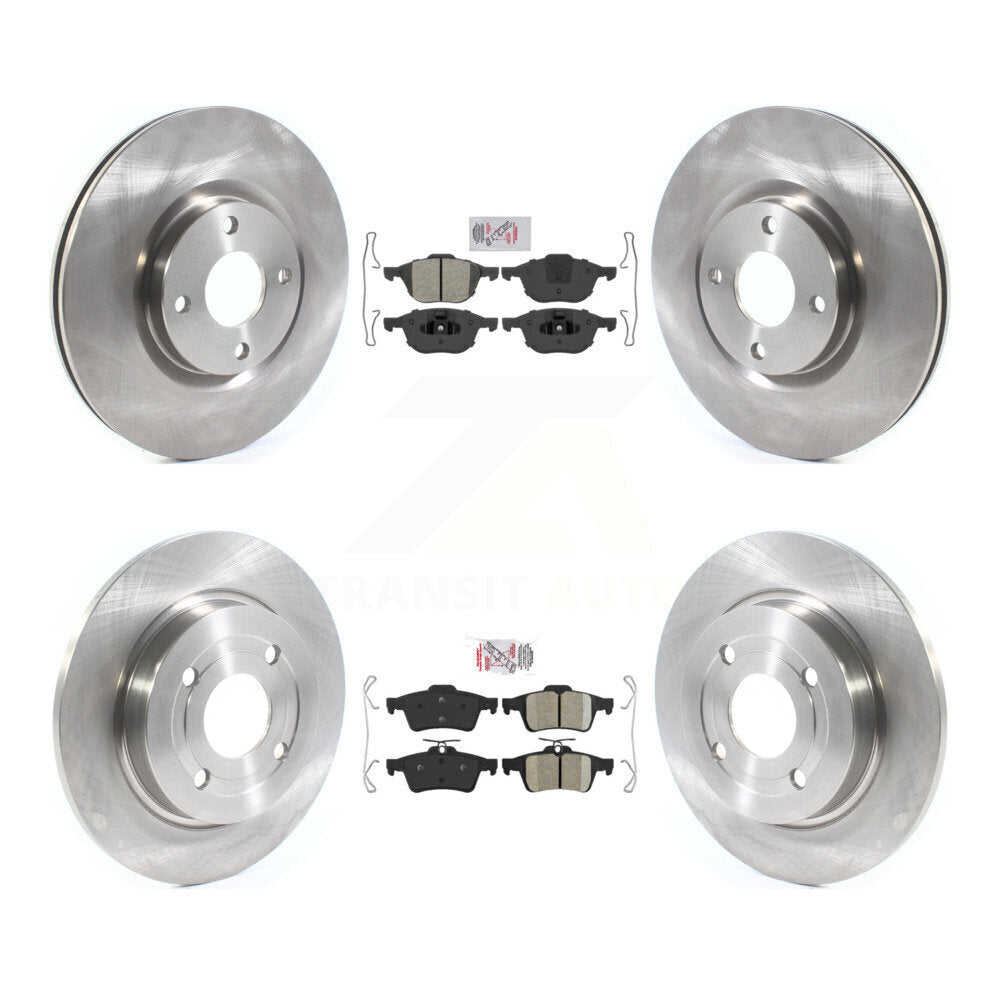 Front Semi-Metallic Rear Ceramic Pad Disc Brake Rotor Kit For 2018-2022 Ford EcoSport AWD K8A-106276