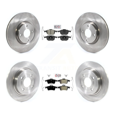 Front Rear Semi-Metallic Pads And Disc Brake Rotors Kit For 2018-2022 Ford EcoSport AWD K8A-106277