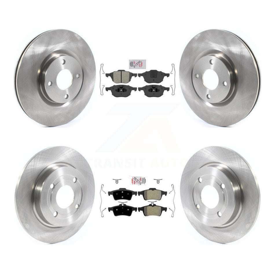 Front Rear Semi-Metallic Pads And Disc Brake Rotors Kit For 2018-2022 Ford EcoSport AWD K8A-106277