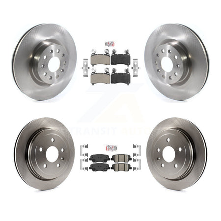 Front Semi-Metallic Rear Ceramic Pads And Disc Brake Rotors Kit For Cadillac CTS K8A-106291