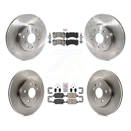 Front Semi-Metallic Rear Ceramic Pad And Disc Brake Rotors Kit For Chevrolet Camaro LT LS K8A-106293