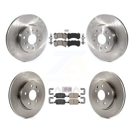 Front Semi-Metallic Rear Ceramic Pad And Disc Brake Rotors Kit For Chevrolet Camaro LT LS K8A-106294