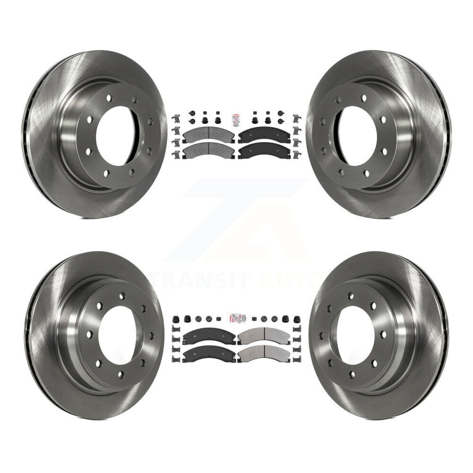 Front Rear Semi-Metallic Pad & Brake Rotors Kit For 2012-2021 Nissan NV2500 NV3500 NV1500 K8A-106304