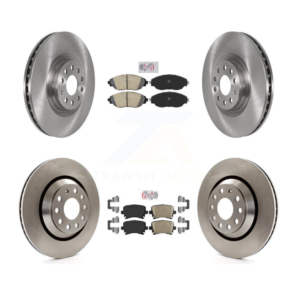Front Rear Ceramic Pads And Disc Brake Rotors Kit For Volkswagen GTI K8A-106308