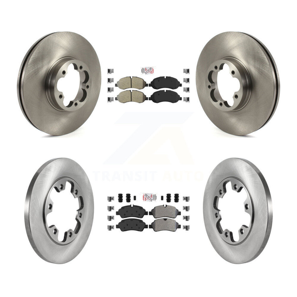 Front Rear Semi-Metallic Pad & Brake Rotors Kit For Ford Transit-350 HD With 6 Lug Wheels K8A-106311