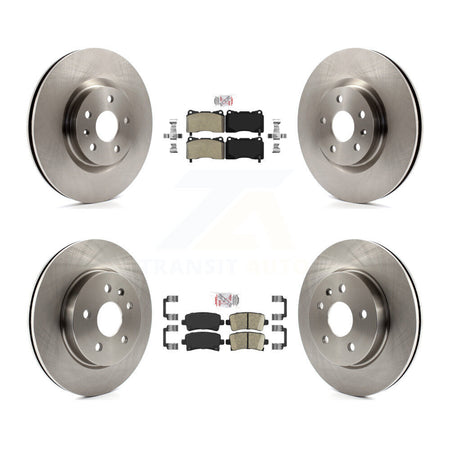 Front Semi-Metallic Rear Ceramic Pads And Disc Brake Rotors Kit For Cadillac XTS K8A-106319