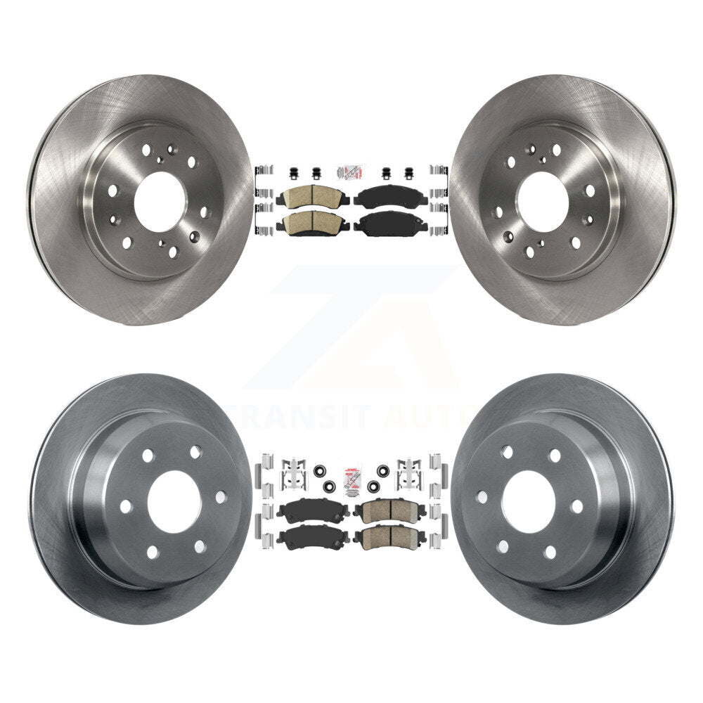 Front Rear Ceramic Pad & Brake Rotors Kit For Chevrolet Silverado 1500 GMC Sierra Classic K8A-106322