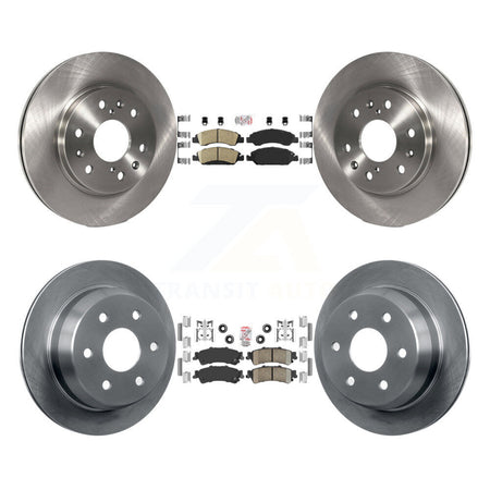 Front Rear Ceramic Pad & Brake Rotors Kit For Chevrolet Silverado 1500 GMC Sierra Classic K8A-106322