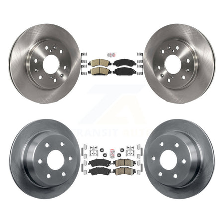 Front Rear Ceramic Pad & Brake Rotors Kit For Chevrolet Silverado 1500 GMC Sierra Classic K8A-106324