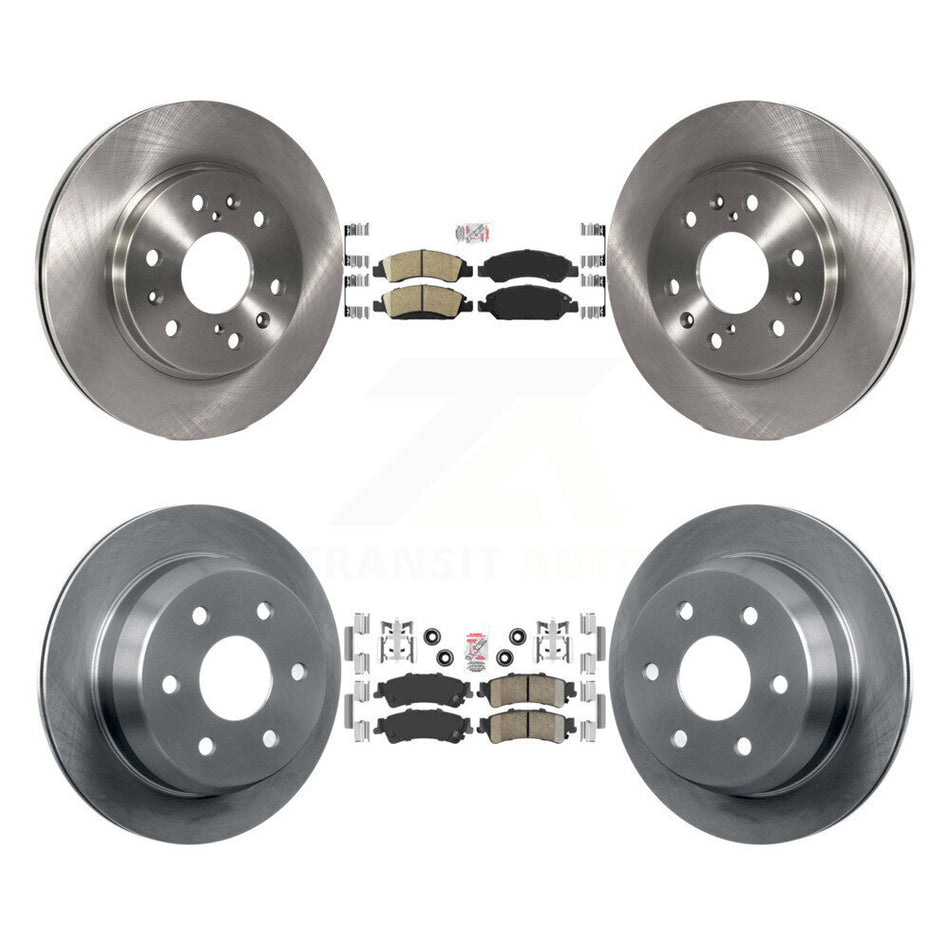 Front Rear Ceramic Pad & Brake Rotors Kit For Chevrolet Silverado 1500 GMC Sierra Classic K8A-106324