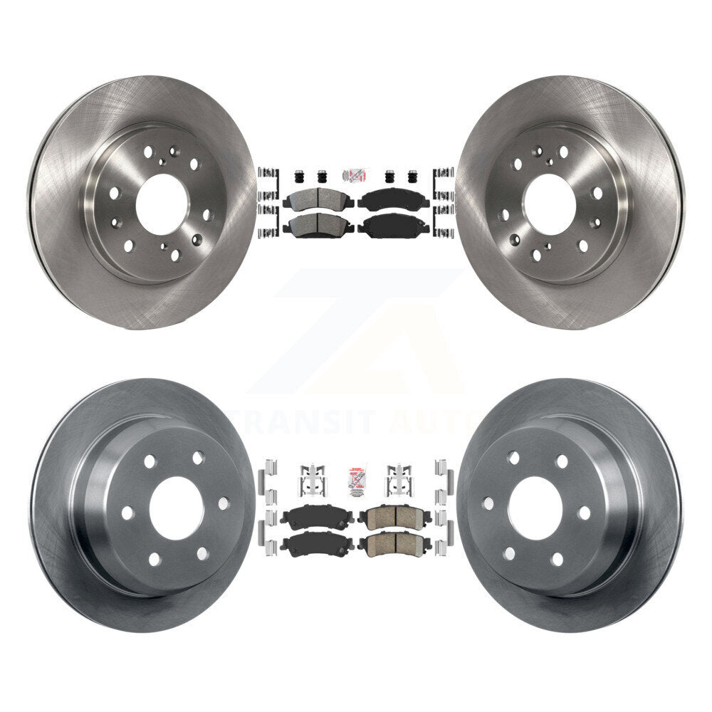 Front Semi-Metallic Rear Ceramic Pad And Brake Rotor Kit For Chevrolet Silverado 1500 GMC K8A-106325