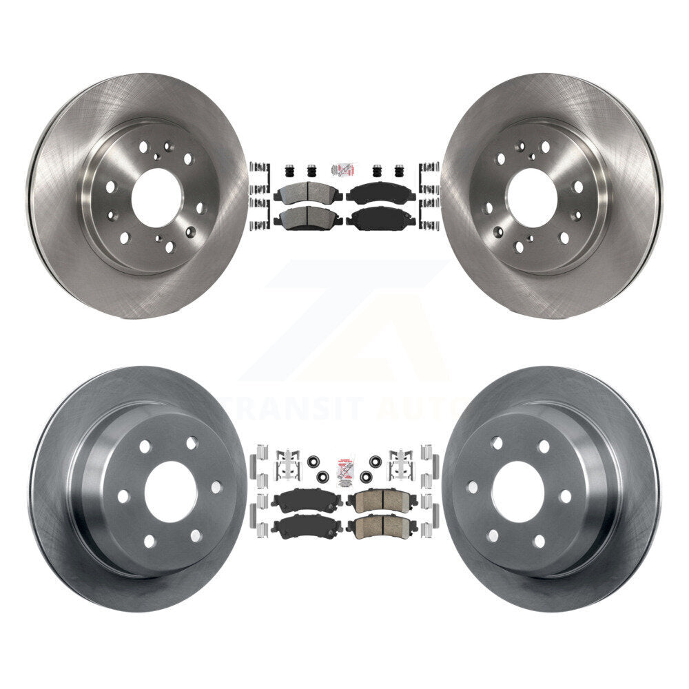 Front Semi-Metallic Rear Ceramic Pad And Brake Rotor Kit For Chevrolet Silverado 1500 GMC K8A-106326