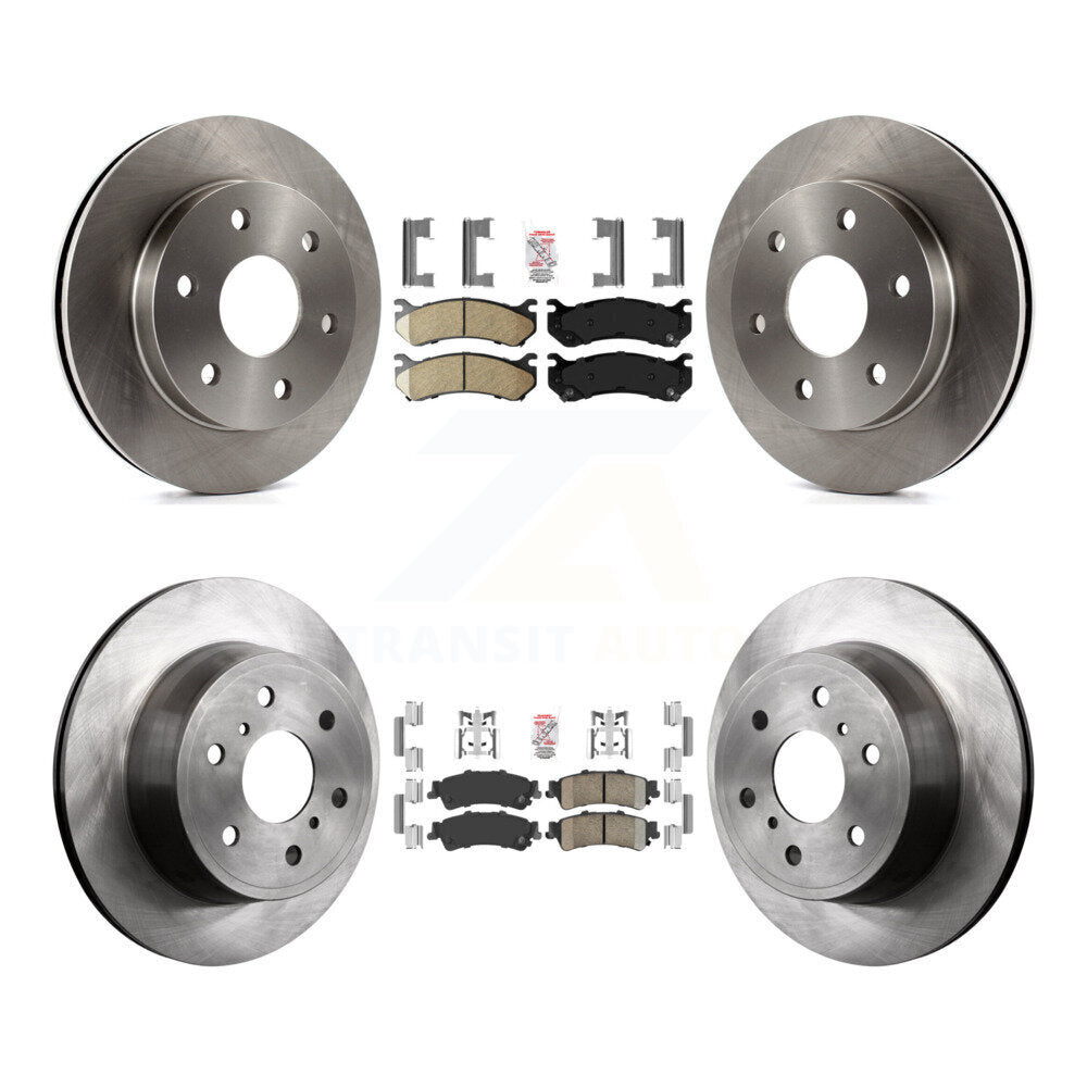Front Rear Ceramic Pads And Disc Brake Rotors Kit For GMC Sierra 1500 Classic K8A-106327