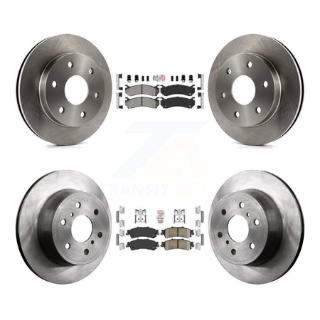 Front Semi-Metallic Rear Ceramic Pad And Disc Brake Rotor Kit For GMC Sierra 1500 Classic K8A-106329