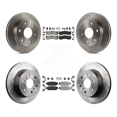 Front Rear Semi-Metallic Pads And Disc Brake Rotors Kit For Chevrolet Silverado 1500 K8A-106342