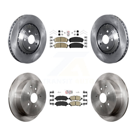 Front Rear Ceramic Pads And Disc Brake Rotors Kit For Toyota Highlander K8A-106344