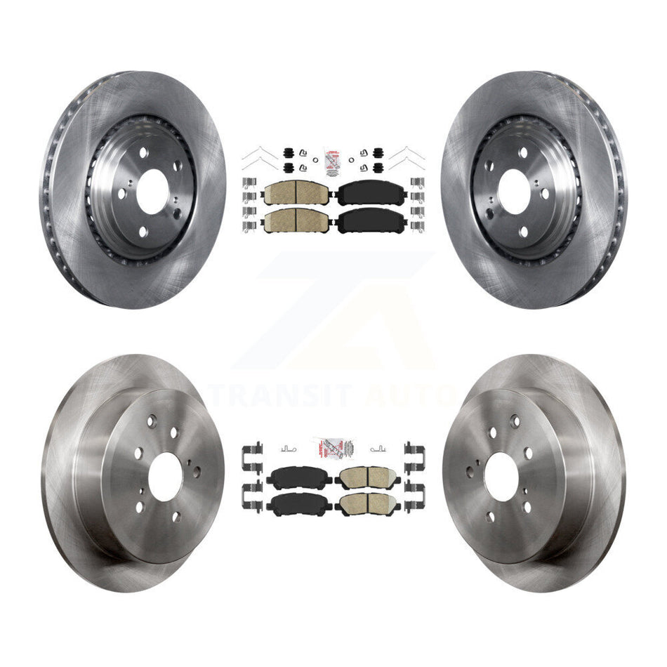 Front Rear Ceramic Pads And Disc Brake Rotors Kit For Toyota Highlander K8A-106344