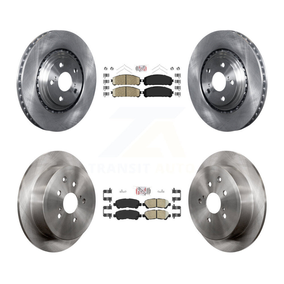 Front Rear Ceramic Pads And Disc Brake Rotors Kit For Toyota Highlander K8A-106345