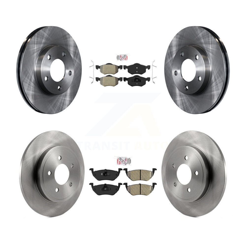 Front Rear Semi-Metallic Pad & Disc Brake Rotor Kit For Ford Escape Mazda Tribute Mercury K8A-106352