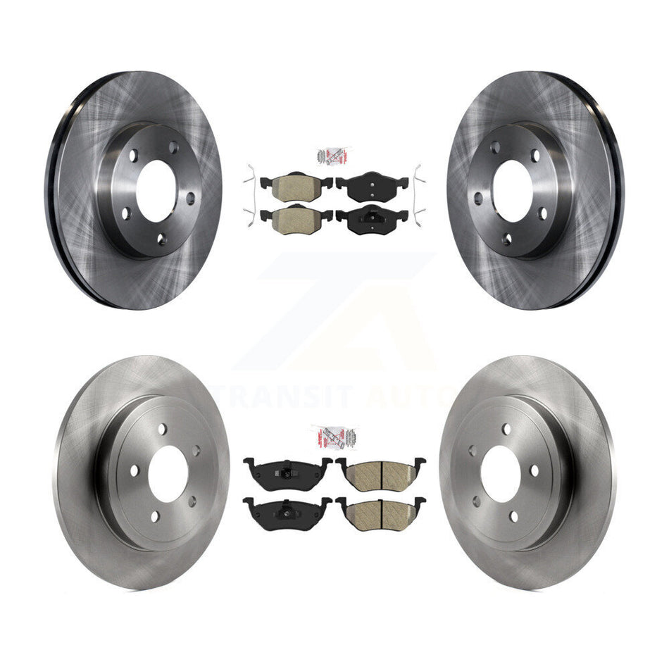 Front Rear Semi-Metallic Pad & Disc Brake Rotor Kit For Ford Escape Mazda Tribute Mercury K8A-106352
