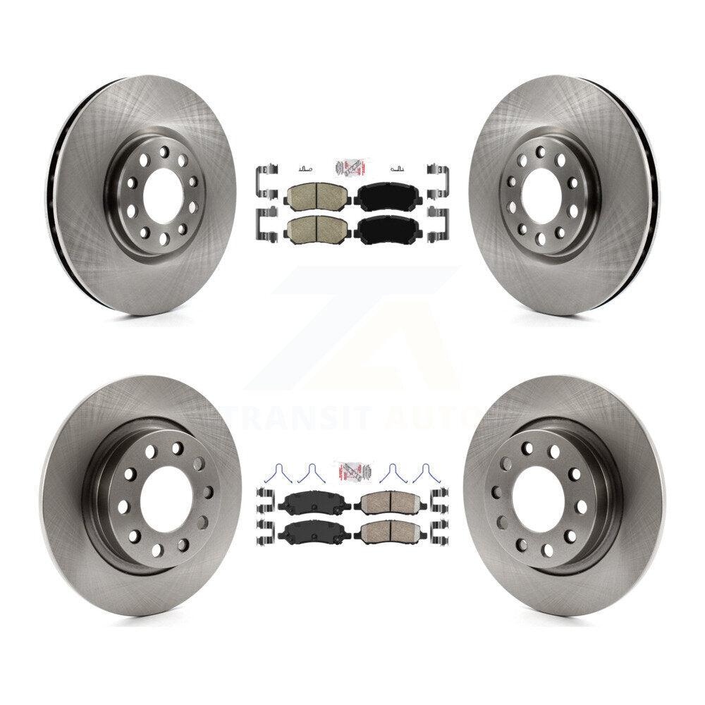Front Rear Ceramic Pads And Disc Brake Rotors Kit For 2013-2016 Dodge Dart K8A-106360