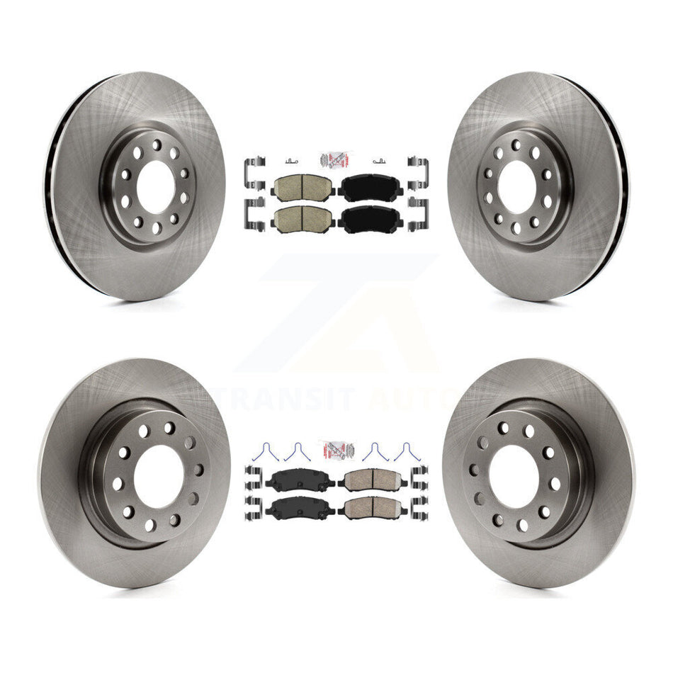 Front Rear Ceramic Pads And Disc Brake Rotors Kit For 2013-2016 Dodge Dart K8A-106360