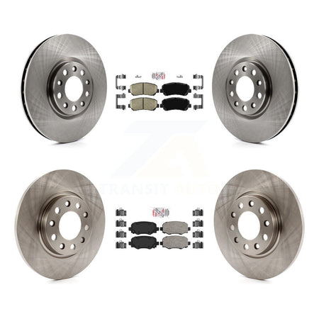 Front Rear Ceramic Pad & Brake Rotor Kit For Chrysler 200 With 305mm Diameter K8A-106362