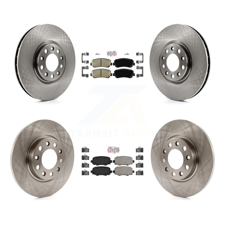 Front Rear Ceramic Pad & Brake Rotor Kit For Chrysler 200 With 305mm Diameter K8A-106362