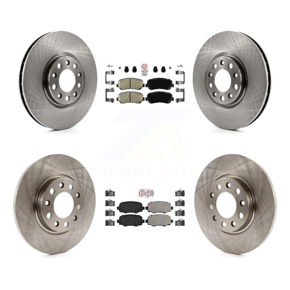 Front Rear Ceramic Pad & Brake Rotor Kit For Chrysler 200 With 305mm Diameter K8A-106364